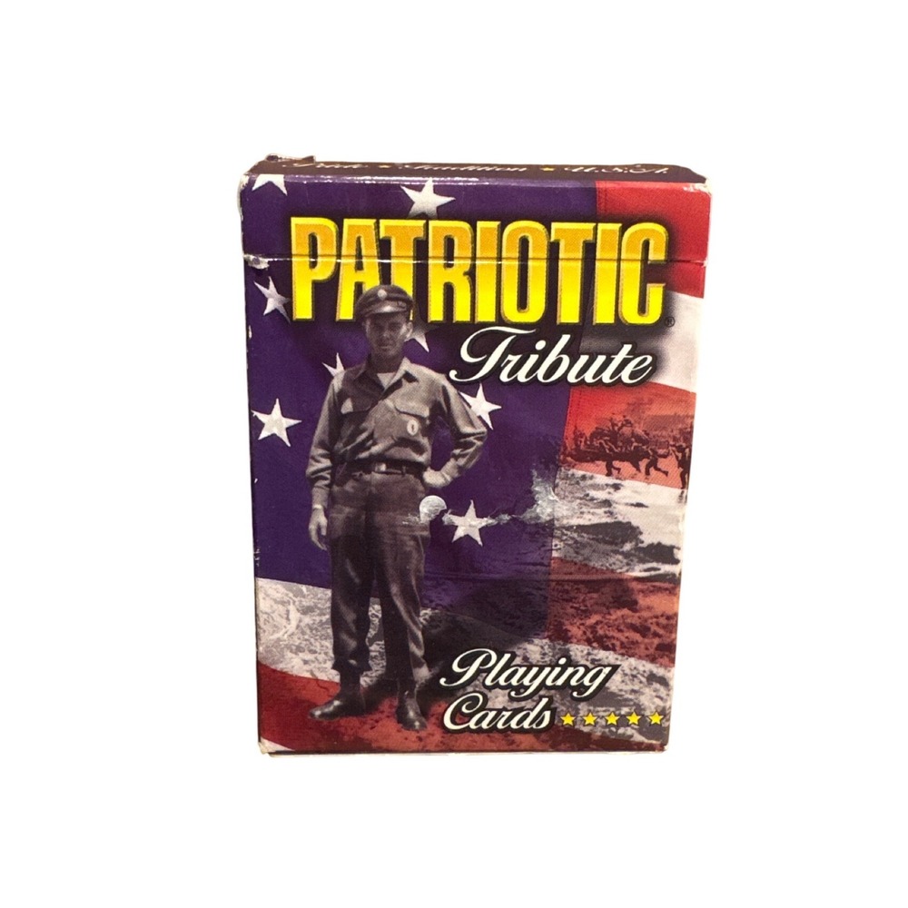 USPCC Patriotic Tribute Playing Cards Military Veterans WWI WWII Vietnam Korea